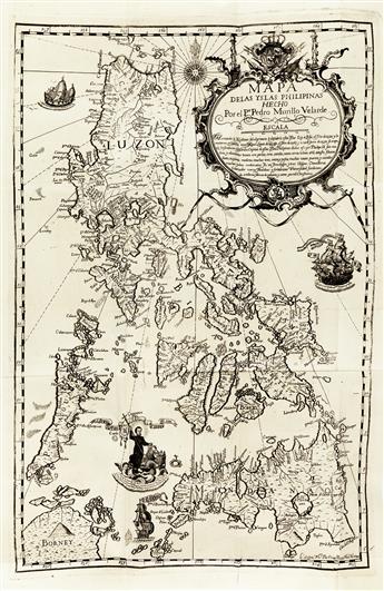 PHILIPPINES  CONCEPCIÓN, JUAN DE LA. Historia General de Philipinas. 14 vols. 1788-92.  Murillo Velarde map in well-executed facsimile.